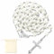 KGGZKG Rosenkranz Kette Katholisch Bibel Gebetskette Christlich Rosary Necklace Rosenkranz Evangelisch mit Retro-Kreuz für Taufe Kommunion Hochzeit Kommunion Party Weib