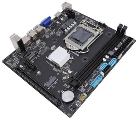 Bewinner La Carte Mère ATX avec des Graphiques Doubles Hautes Performances, Une Sortie 1080p, Prend en Charge Le Processeur LGA1150 pour I7 I3 I3, Alimentation Stable DDR3