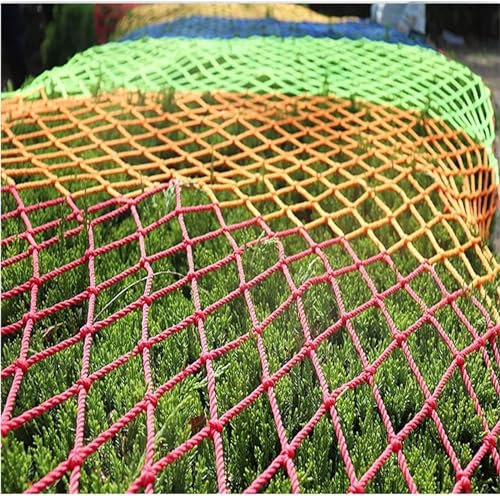 OYYMTE Climbing Net, Colorful Nylon Decorative Netting, Playground Rock Rope Rope Ladder For Garden Plants Climbing(2 * 5m)
