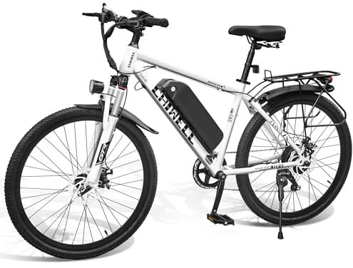 26 Electric Bike for Adults, 7 Speed Electric Bicycle with 36V 8Ah Removable Li-Ion Battery, Mountain Bike with High-Speed Brushless Motor, City Commuting eBike with Smart LCD, Dual Disc Brakes