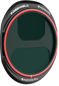 Freewell Split ND64PL/ND32PL Filter for DJI Mavic 4 Pro – 5 and 6 Stop | Exposure Control & Polarizer in Extremely Bright Conditions for Professional Aerial Photography