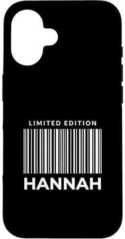 Hülle für iPhone 16 Hannah Personalisiertes Namenszitat