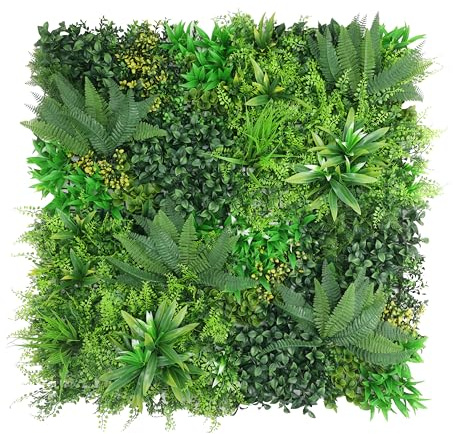 Mugar- Jardines Verticales Artificiales para Decoración Interior y Exterior- 100x100 Centímetros- Flor Artificial de Pared, Decoración Moderna Hogar, Oficina. Seto Pared (Sevilla)