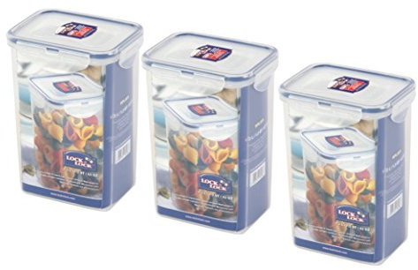 Lock & Lock HPL809 Nudel-/Lebensmittel-Vorratsdose, 1,3 l, 3 Stück