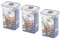 Lock & Lock HPL809 Nudel-/Lebensmittel-Vorratsdose, 1,3 l, 3 Stück