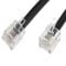 World of Data 2m RJ11 Male BT Broadband Cable ADSL Modem Router Lead - Gold Plated Contact Pins - High Speed Internet Broadband - Router or Modem to RJ11 Phone Socket or Microfilter - Black