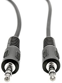 KnnX 28001 - Cable Auxiliar Audio Estéreo - Conector de 3,5 mm macho a macho - Longitud: 0,5 metro