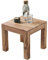 FineBuy Couchtisch Massiv-Holz 45 cm breit Wohnzimmer-Tisch Design Landhaus-Stil Beistelltisch Natur Farbe wählbar