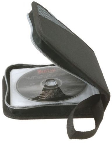 Genie CD-Tasche CD24 Nylon 24 CDs/DVDs Schwarz/Grau