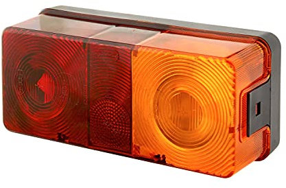 HELLA Rückleuchte - Glühlampe - 12V - Anbau/geschraubt - ECE - Lichtscheibenfarbe: rot/gelb - Stecker: Schraubkontakt - links/rechts - Menge: 32 - 2SD 002 582-127