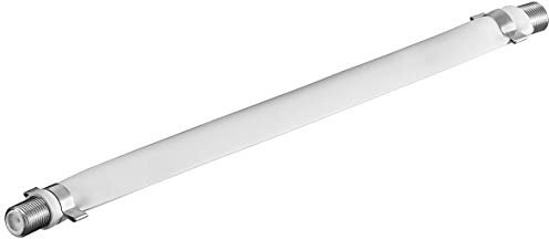 M-CAB Lot de 2 Câbles SAT Passe fenêtre Plat 0,2 m - Femelle/Femelle, blanc