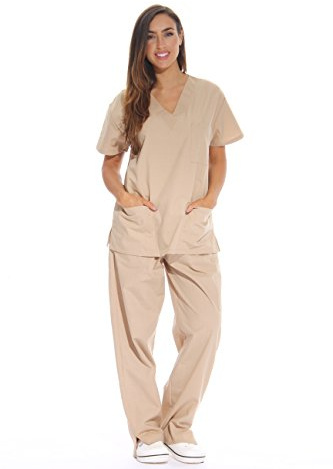 Just Love Women's 6 Pocket Scrub Sets Medical Scrubs Shirt (pack of 2)