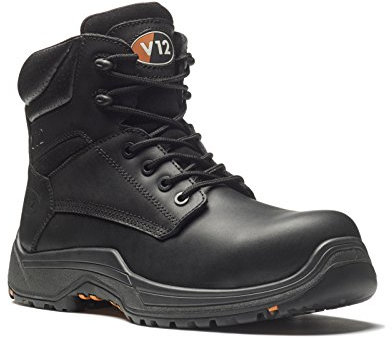 V12 Footwear VR600.01 Bison IGS Safety Derby Boot, Size 12, Black