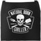 MoonWorks Orginelle Grill-Schürze für Männer mit Spruch Natural Born Griller Totenkopf Skull schwarz unisize