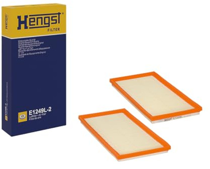 HENGST - Luftfilter E1249L-2 - Luft-Filtereinsatz für KFZ | Hochwertiger Motorluftfilter für Otto- oder Dieselmotor - Schutz für Motoren - Wasserbeständig