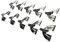 ROSS Percussion Bassdrum-Klauen Vintage Butterfly 20 Pack