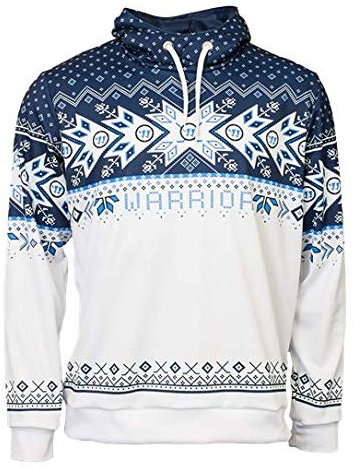 Warrior Xmas Hockey 20 Hoody Junior, Größe:S, Farben:weiß/Navy
