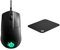 SteelSeries Rival 3 - Souris Gaming - Capteur Optique TrueMove Core de 8500 CPI - 6 Boutons Programmables & QcK Mini - Tapis de Souris de Jeu en Tissu - Surface Exclusive Micro tissée - Taille S
