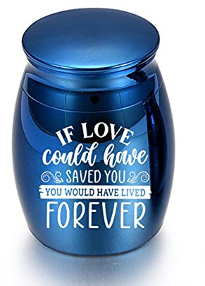 HCMA Asche-Gedenkstätten für verstorbene Verwandte/Haustiere Aluminium-Einäscherungsgläser in fünf Farben erhältlich Asche-Gedenkurne