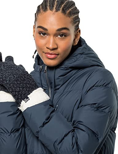 Jack Wolfskin Damen HIGHLOFT Knit Mitten Women Gloves, Night Blue, M
