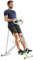 Sunny Health & Fitness Row-N-Ride Squat Assist Trainer für Gesäßmuskeln und Ganzkörper-Cardiotraining mit einstellbarem Widerstand, aufrechtes Row-N-Ride™-Trainingsgerät in Grün – Nr. 077G