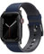 UNIQ Straden Hybrid-Lederband für Apple Watch, wasserdicht, 45 / 44 / 42 mm, Blau