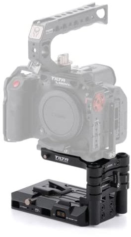 Tilta Smart ARCA V Mount Battery Baseplate for R5C, with Quick Release Plate, USB-C Cable Clamp Attachment, USB-C Power Cable TA-BSP3-V-B