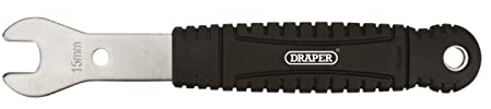 Draper 14115 Bicycle Pedal Wrench, 15mm
