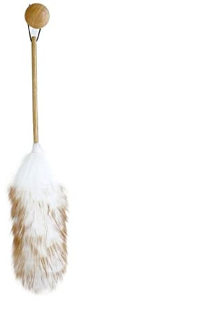 TOMYEUS Plumero Atrapapolvo Plumas de Plumas Blancas Lanas for el Plumero Plumero Plumero Limpieza del hogar Artifact Ash Sweeper Cepillo Interior Plumero de Limpieza (Color : Long Section 58cm)