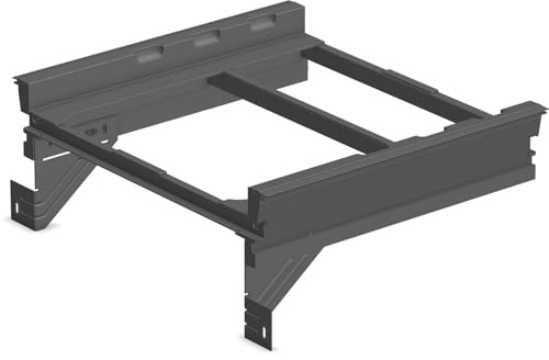 Ninka Mülleimer Halterung eins2fünf NL 400 KB 500mm - Halterung für Einbau Abfallsammler, Kunststoff dunkelgrau