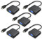 HDMI auf VGA, vergoldeter HDMI auf VGA-Adapter (Stecker auf Buchse) für Computer, Desktop, Laptop, PC, Monitor, Projektor, Chromebook, Raspberry Pi, mehr (5 Stück)