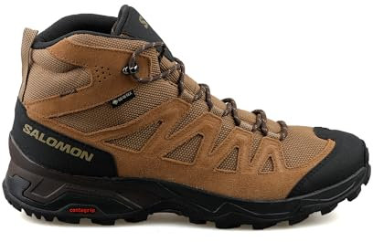 Salomon X Ward Leather Mid GTX Sportschuhe Herren Wanderstiefel Braun, Schuhgröße:EUR 46 | UK 11