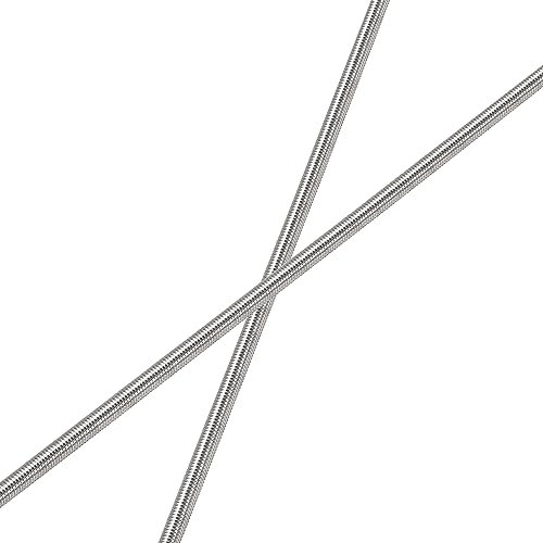 HiPicco M6 x 250mm Fully Threaded Rod & Studs, 304 Stainless Steel Right Hand Threads Rods, M6-1 Thread Pitch for Anchor Bolts, Clamps, Hangers and U-Bolts 2 Pack