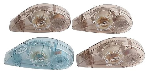 Dot Tape Glue Roller ,Removable 4pcs Adhesive Dot Runner Double Sided Traceless Large Capacity for DIY Craft