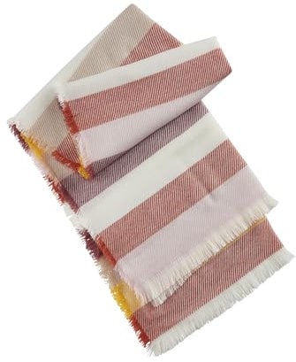 CODELLO Damen Warmer Schal mit gewebtem Streifen-Muster