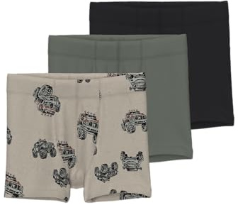 Name IT Jungen Nmmtights 3p Peyote Monster Truck Noos Boxershorts (3er Pack)