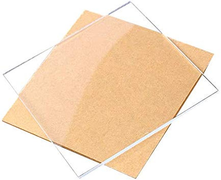 CABINE 6Pcs Feuilles Acryliques Transparentes Pour Le Remplacement Du Verre À Cadre, Panneau de Table 150X150X2 Mm