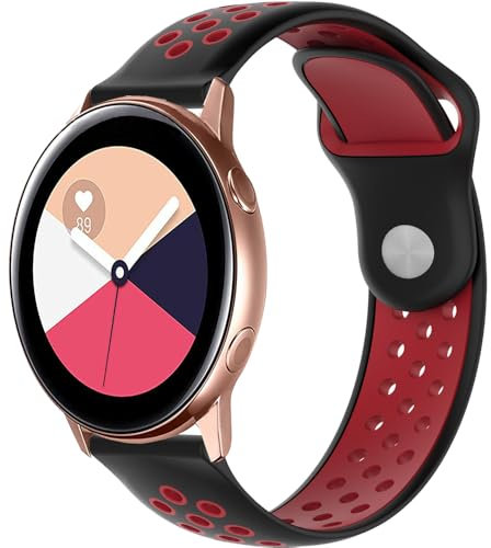 Traspirante Cinturino per Amazfit GTR Mini/GTR 42mm/GTS 4/4 Mini/3/2/2e/2 Mini, 20mm Silicone Sport Bracciali Cinturini di Ricambio per Amazfit Bip 3/3 Pro/S/S Lite/U/U Pro/Active/Active 2
