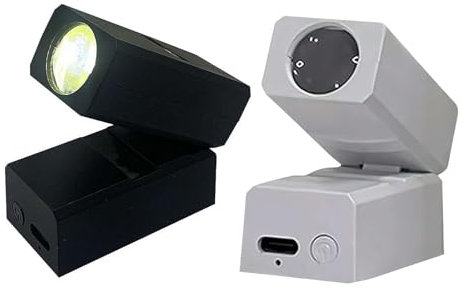 Mini Halloween Projection Lamp, Halloween Projector Lights with 5 Projection Film,Rechargeable Halloween Projector Lights, Spooky Ghost Halloween Decoration Light Projector for Halloween Party