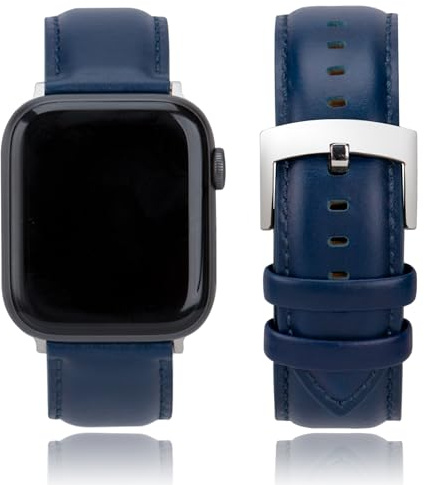 CORROPELLE Leather Watch Straps Compatible with Apple Watch 49mm 46mm 45mm 44mm 42mm 41mm 40mm 38mm, Elegant Top Grain Leather Replacement Band for iWatch Series 11 10 9 8 7 6 5 4 3 2 1 SE/Ultra 3 2 1
