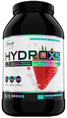 Genius Nutrition Hydro-X5 (1800g) Fresa - Proteínas - Proteína de suero hidrolizada