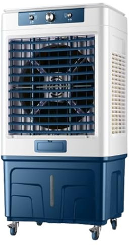 Yajuer Enfriador De Aire Evaporativo Industrial, Oscilación De 120°, 3 Velocidades, Enfriador De Aire Evaporativo para Uso Comercial, Exterior, Garaje, Patio, Porche, Fábrica
