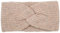styleBREAKER Damen Strick Stirnband mit Twist Knoten und Rippenmuster einfarbig, warmes Winter Haarband, Headband 04026072, Farbe:Braun meliert