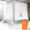 RoserRose Moustiquaire pour lit Double, 190 x 210 x 240 cm, avec 4 Vis d'angle pour lit Double, lit Simple, Convient pour la Maison et Le Camping
