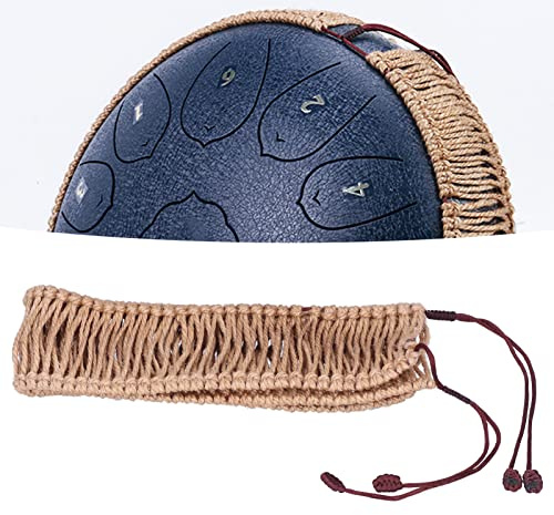 Cufaee Handpan-Dekoration, Rattan-Seil, 13-Ton-Stahlzungentrommel-Dekoration, gewebte Seile, ätherische Trommel, gewebter Ring für die musikalische Ausbildung