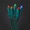 hellum Lichterkette 50 LED bunt Indoor 7,35 m Lichtlänge, 2x1,5 m Zuleitung Deko Beleuchtung Party 563559
