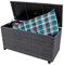Auflagenbox Gartenbox Gartentruhe Kissenbox Gartenmöbel Garten Box GRAU Rollen