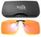 Vyzia Clip On Blue Light Blocking Glasses for Sleep | Fits Over Prescription Glasses, Orange Lenses Help Reduce Computer Eye Strain and Induce Sleep