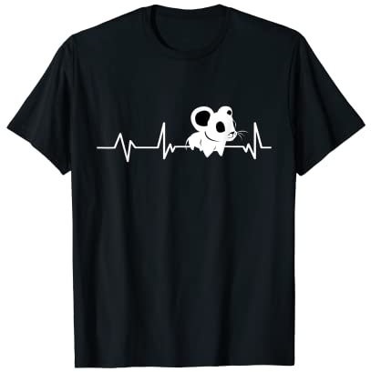 Cute Baby Mouse Heartbeat Mouse Gift Mouse T-Shirt