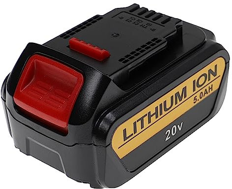 EXTENSILO batteria compatibile con Dewalt DCB184, DCB184-XJ, DCB184-XR, DCD740, DCD740B, DCD780 attrezzi da lavoro (5000 mAh, Li-Ion, 20 V)
